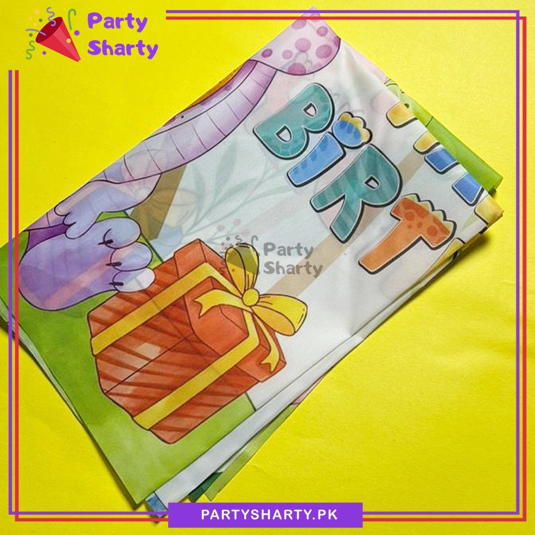 100pcs Happy Birthday Poster with Dinosaur Theme Balloons Set For Theme Decoration & Celebration - Image 3