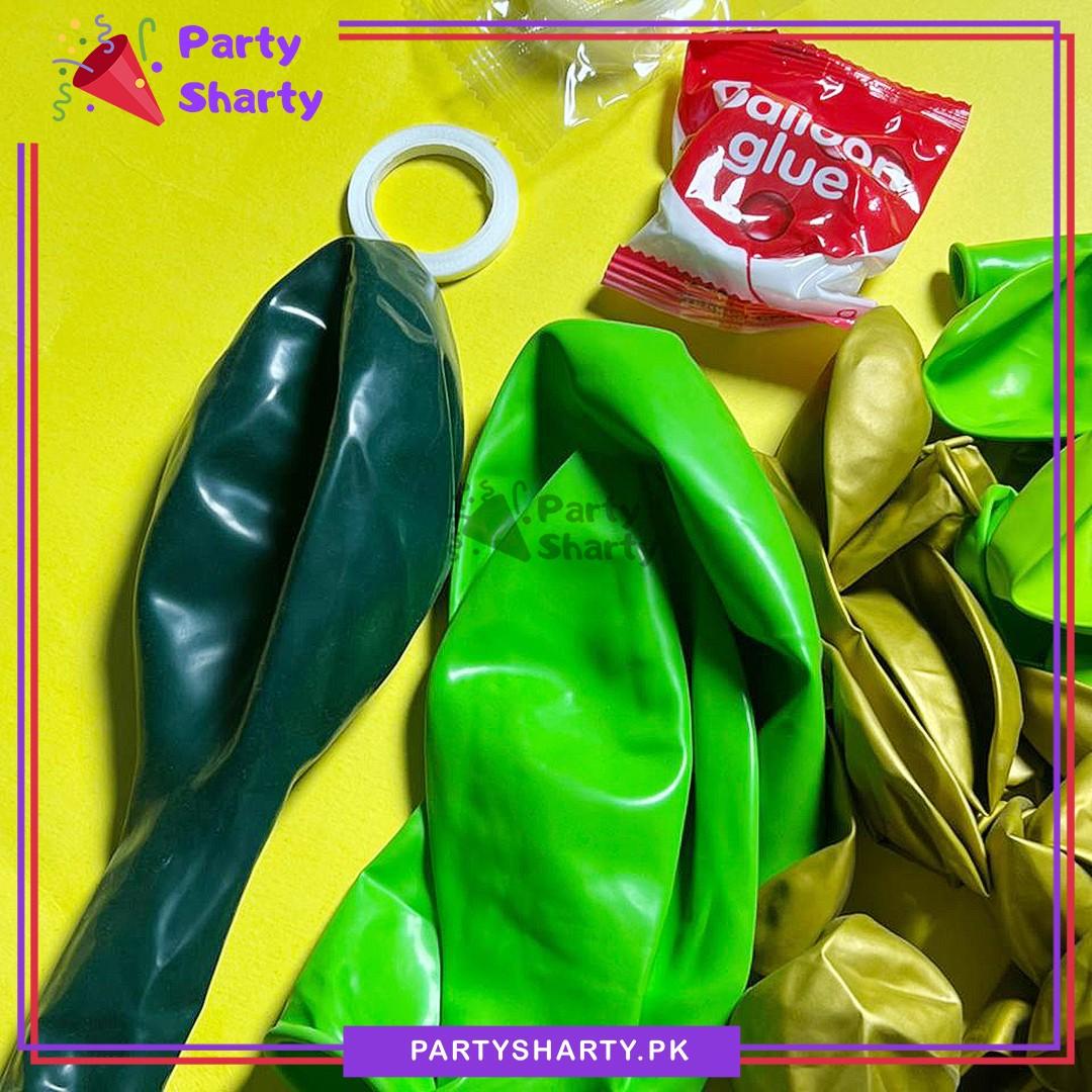 100pcs Happy Birthday Poster with Dinosaur Theme Balloons Set For Theme Decoration & Celebration - Image 4