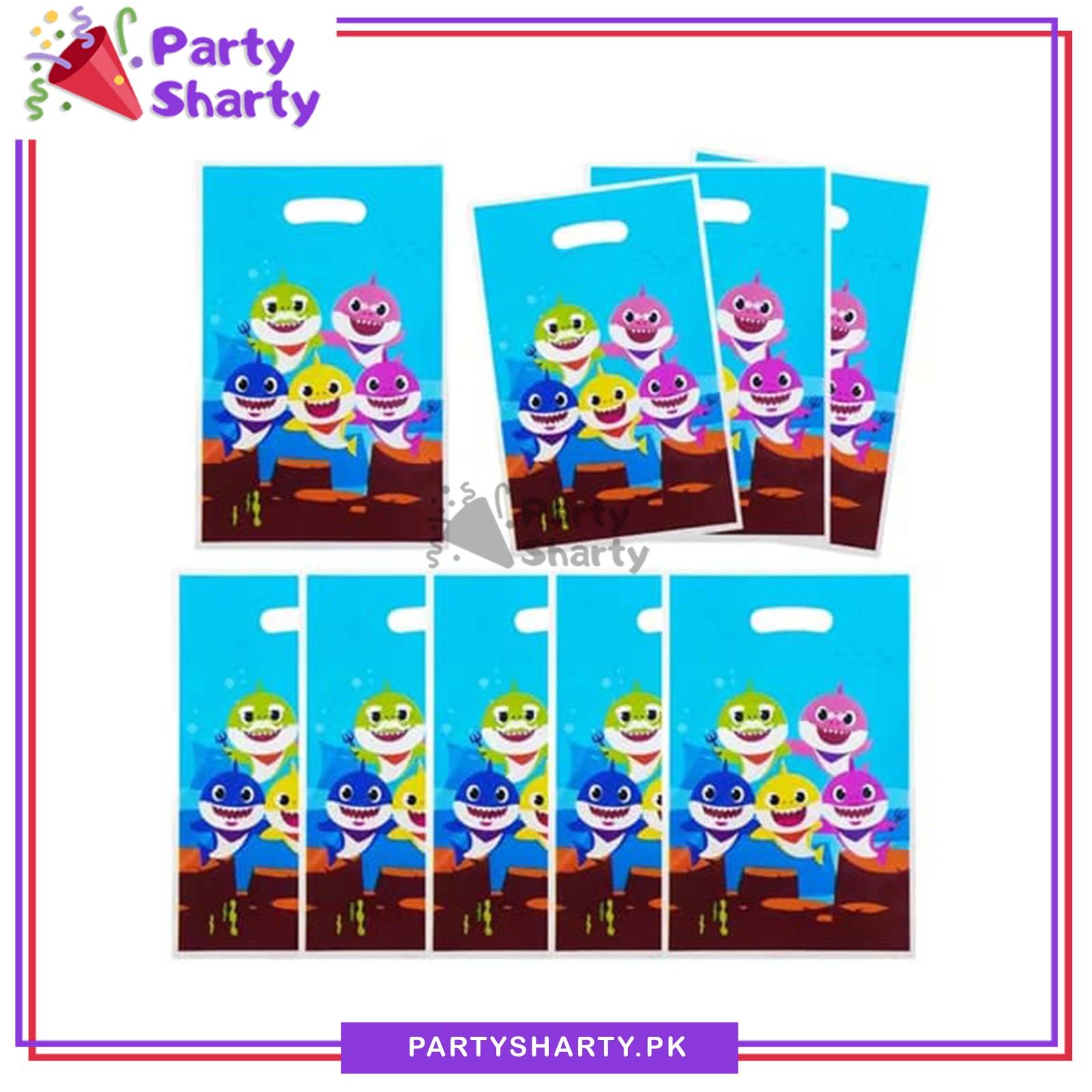 Baby Shark Goody Bag Pack Of 10 Baby Shark Theme Favor Bags - Image 2