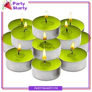Pack Of 10 - Romantic Floating Tea Light Sweet Scented Wax Candles