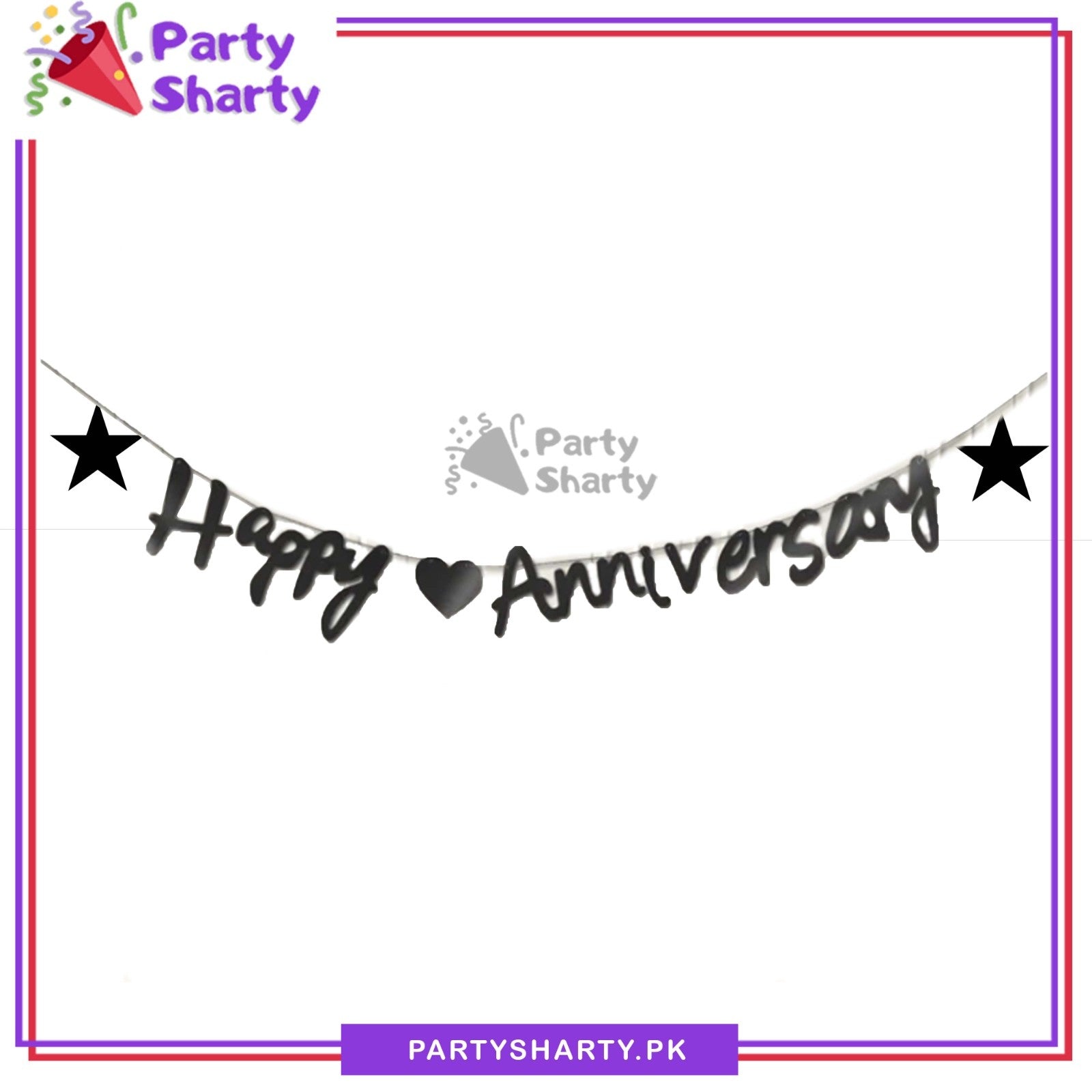 Happy Anniversary Bunting Card Banner For Decoration and Celebration - Image 11