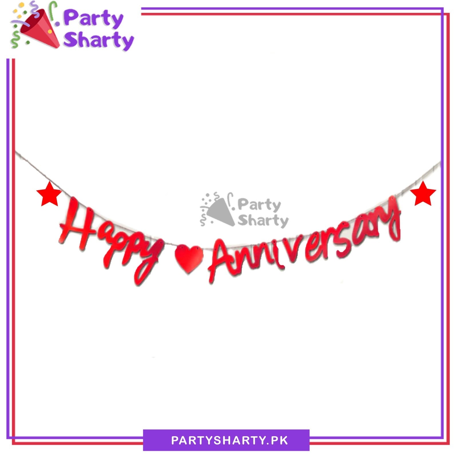 Happy Anniversary Bunting Card Banner For Decoration and Celebration - Image 10