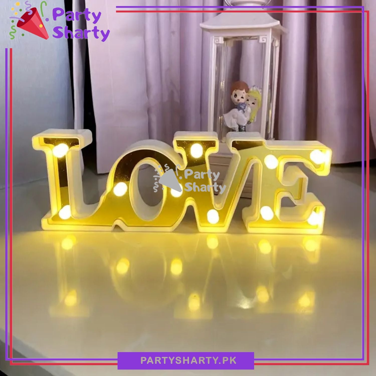 LOVE LED Marquee Lights LED Plastic Light Up Sign For Valentine Anniversary Night Light Wedding Birthday Party Decoration - Image 3