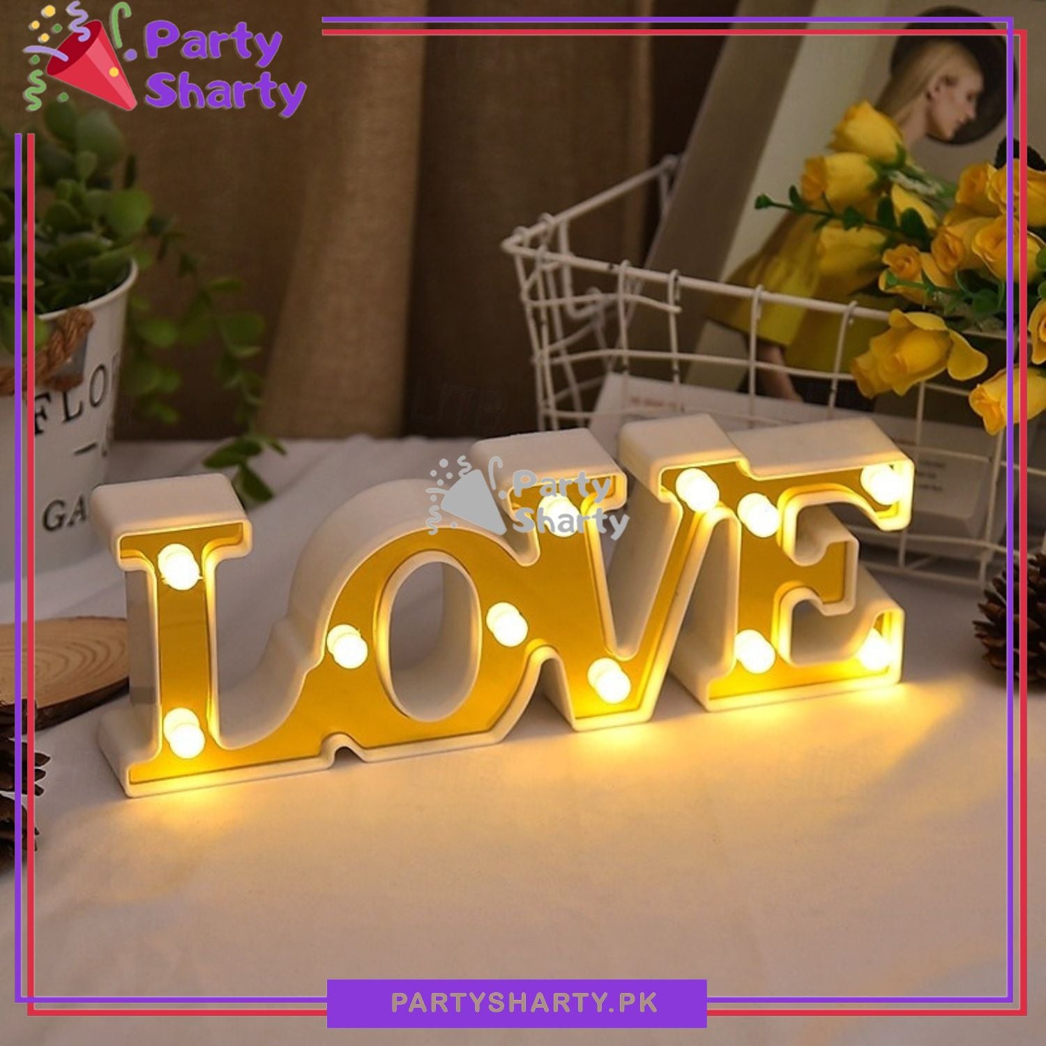 LOVE LED Marquee Lights LED Plastic Light Up Sign For Valentine Anniversary Night Light Wedding Birthday Party Decoration - Image 4